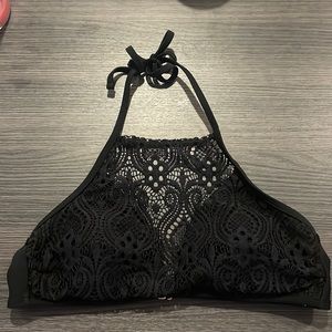 Xhilaration high neck halter swim suit top